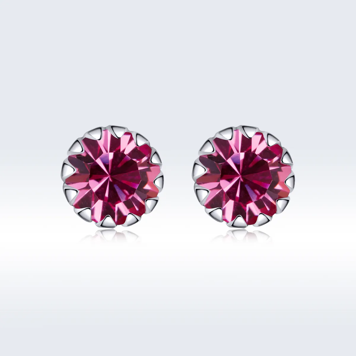 Pandora Style Sølv Birthstone Oktober ørepynt - SCE862-10