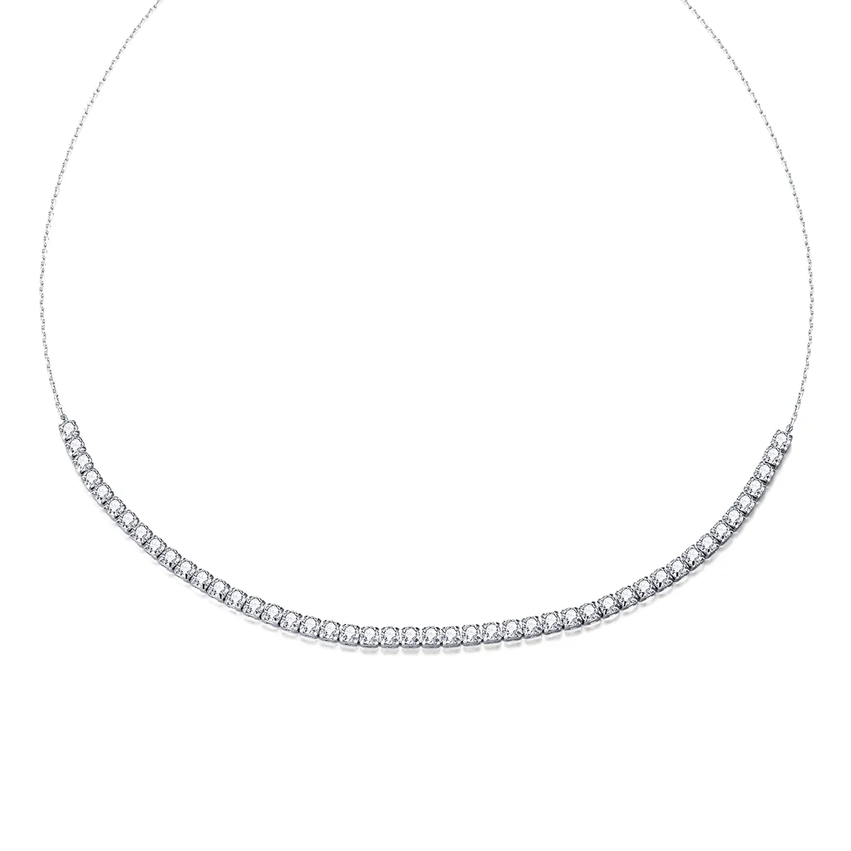 pandora style silver shining chain halskjeder kjede scn437