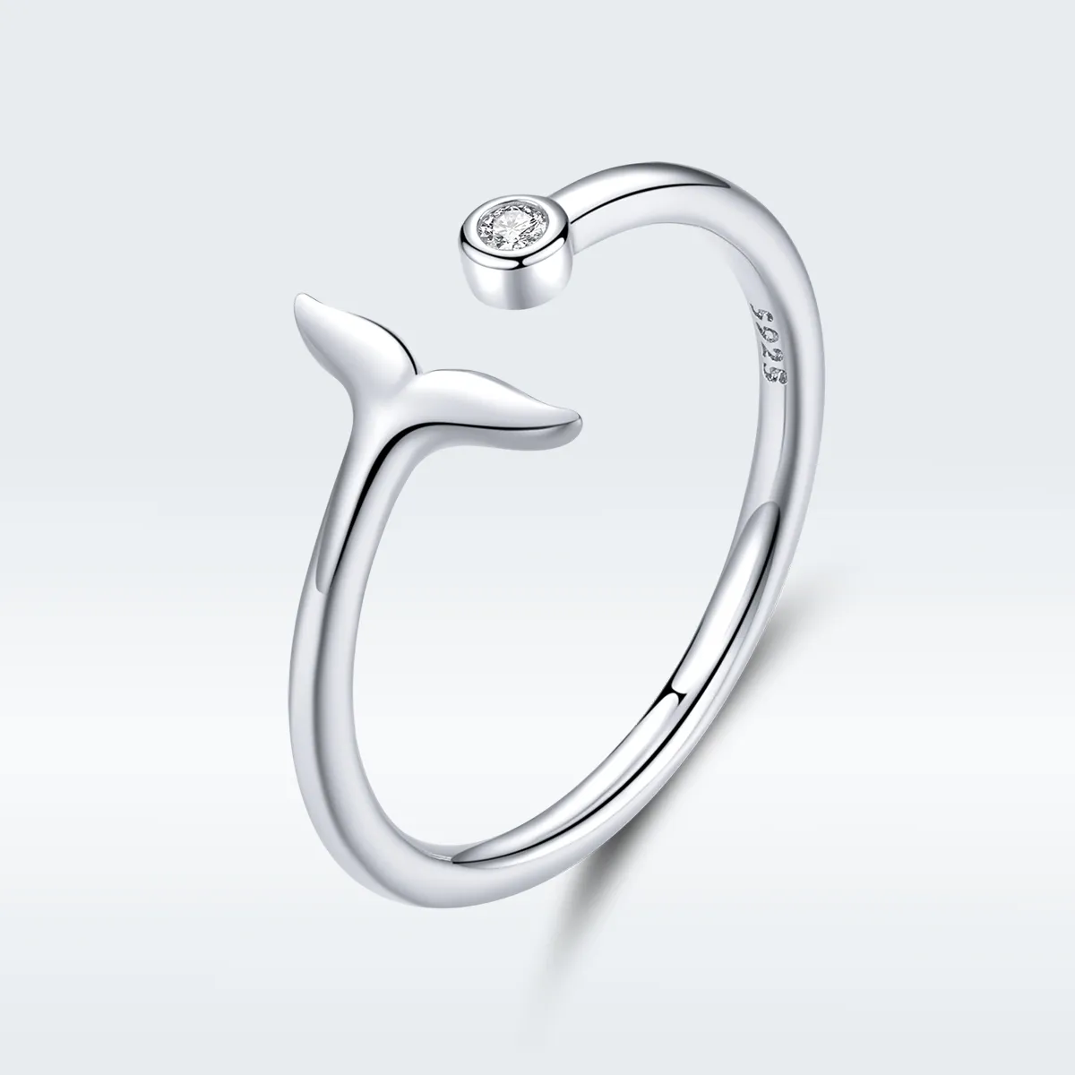 pandora style silver mermaid tear open ring scr618 a