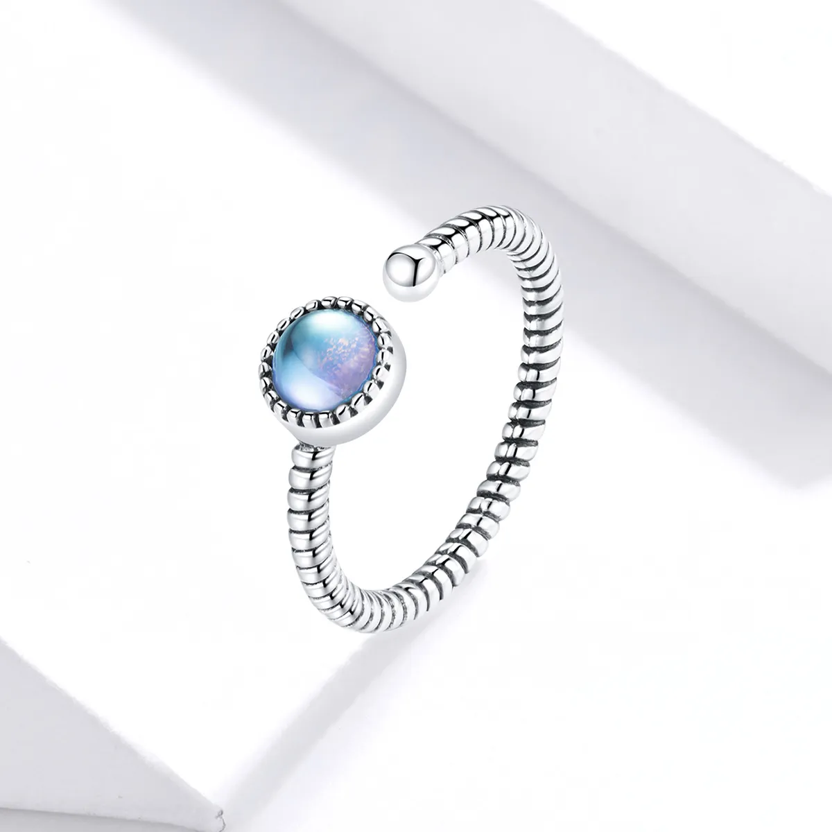 Pandora Style Silver Moonlight Lover Åpen Ring - SCR698