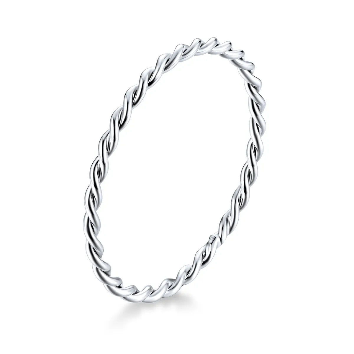 pandora style silver slim ring scr640