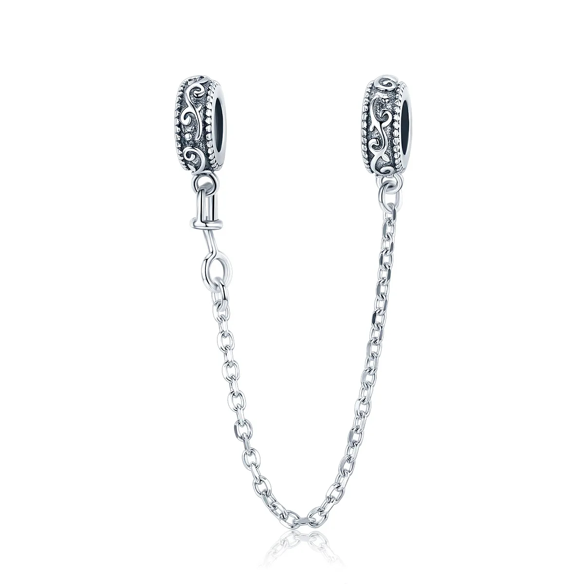pandora style silver classical vine sikkerhetskjede scc1546