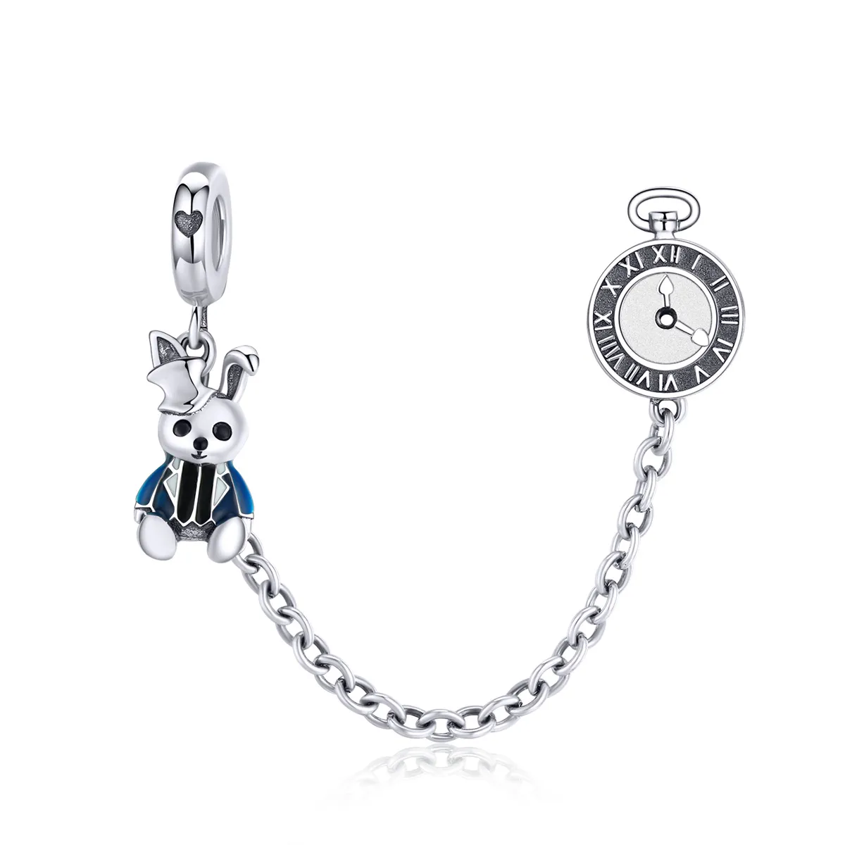 pandora style silver hare sikkerhetskjede scc1443