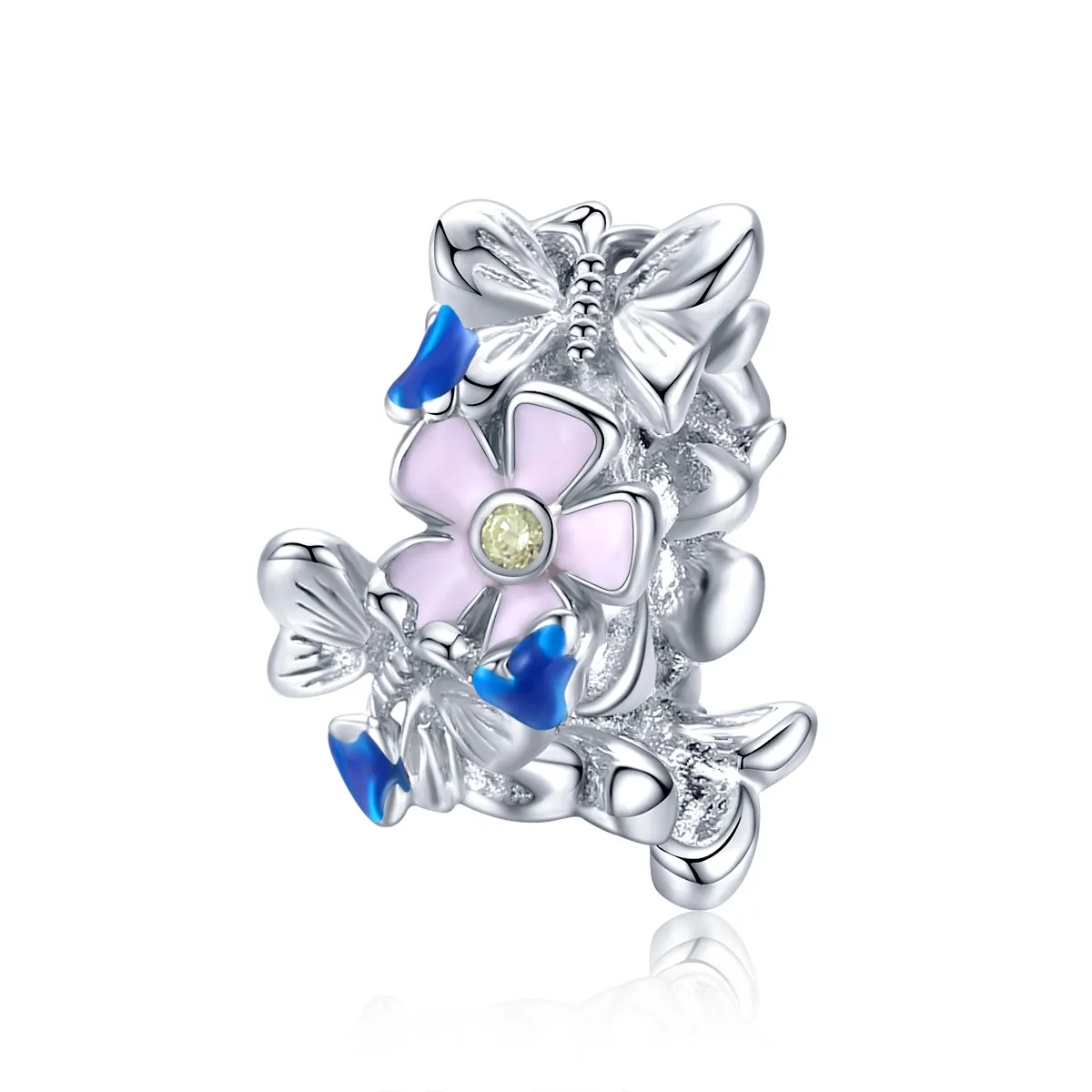 Pandora Style Sølv Fargerik Hage Spacer Charm - BSC288