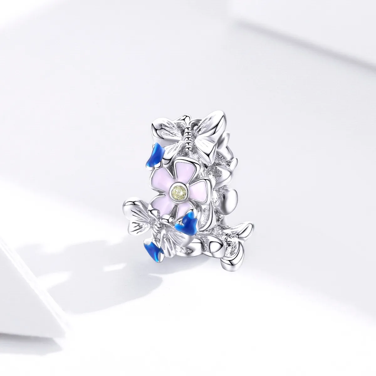 Pandora Style Sølv Fargerik Hage Spacer Charm - BSC288