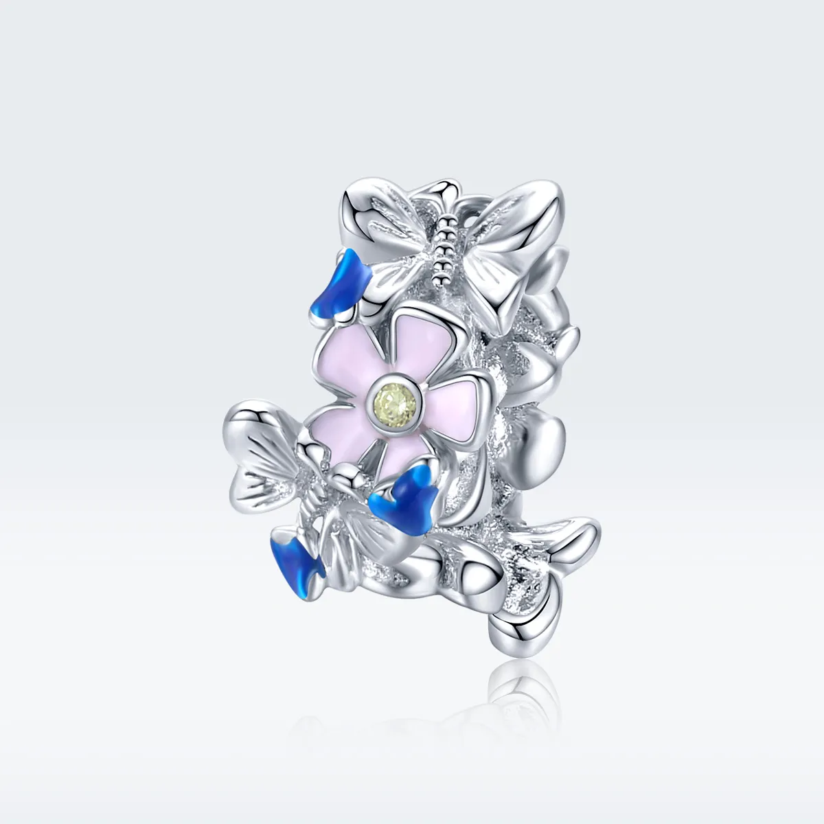 Pandora Style Sølv Fargerik Hage Spacer Charm - BSC288
