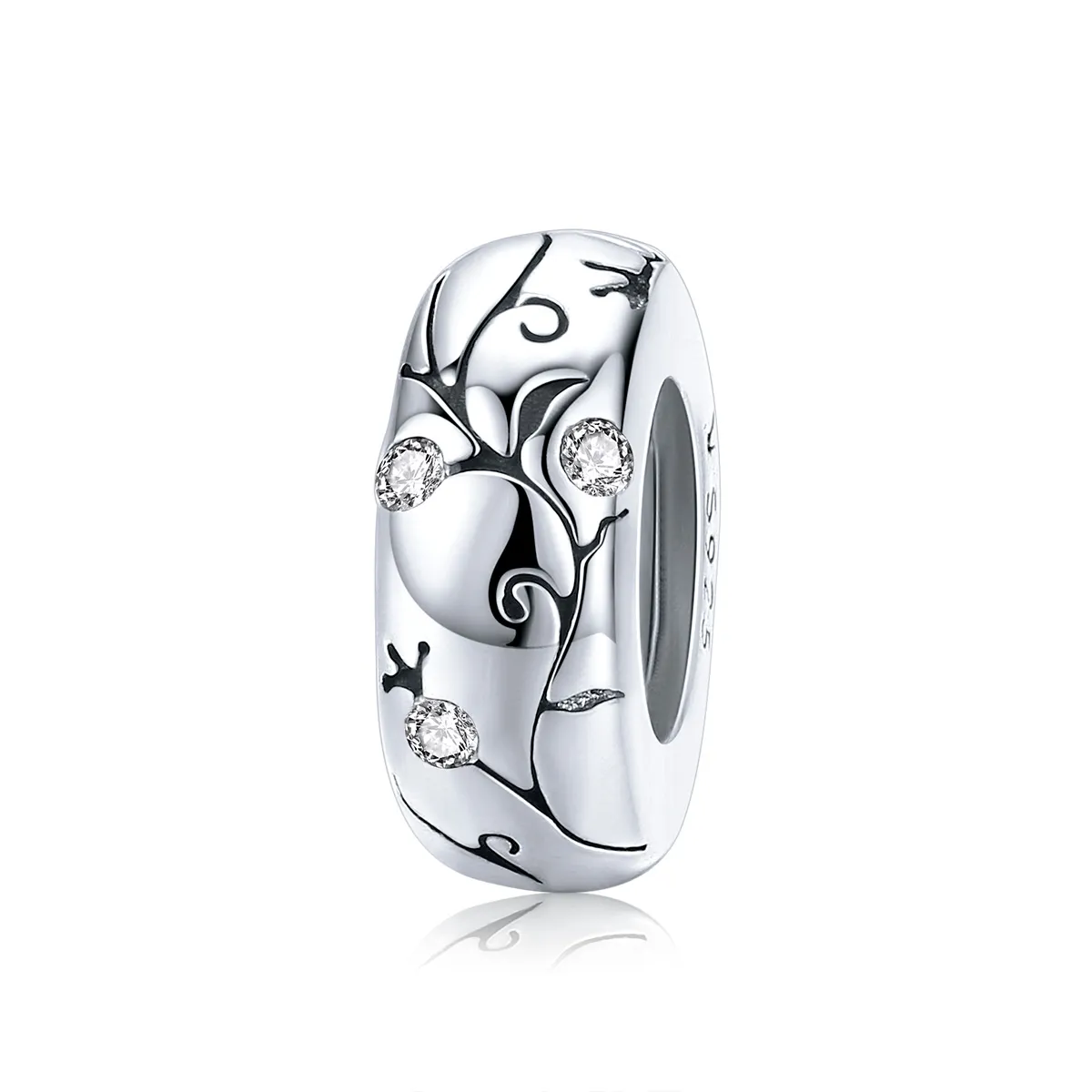 pandora style sølv klassisk mønster spacer charm scc1559