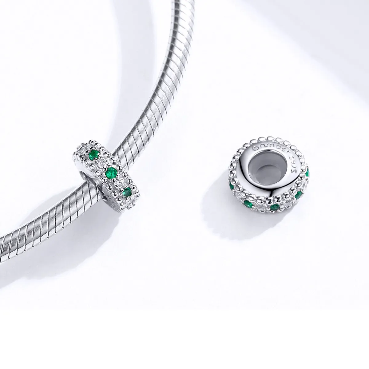 Pandora Style Sølv Retro Spacer Charm - BSC185