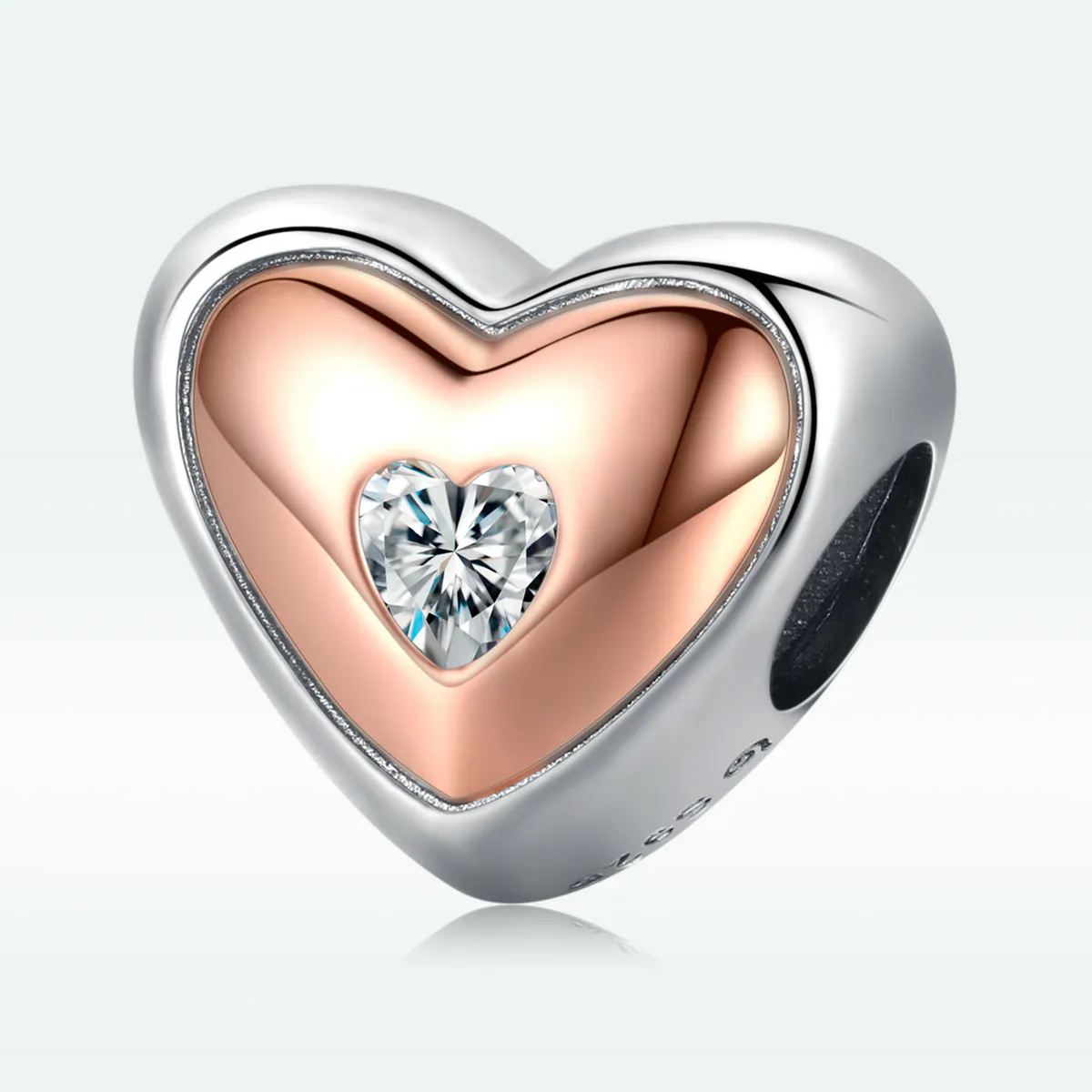 Pandora Style Dobbel Farge Kjærlighet Charm - BSC566