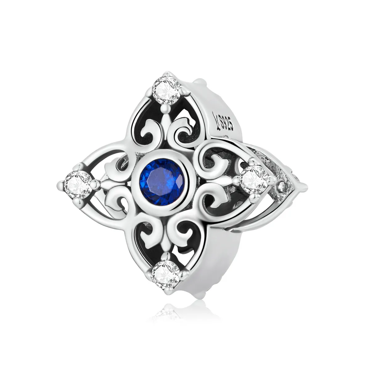 Pandora Style Openwork Retro Mønster Charm - SCC2128