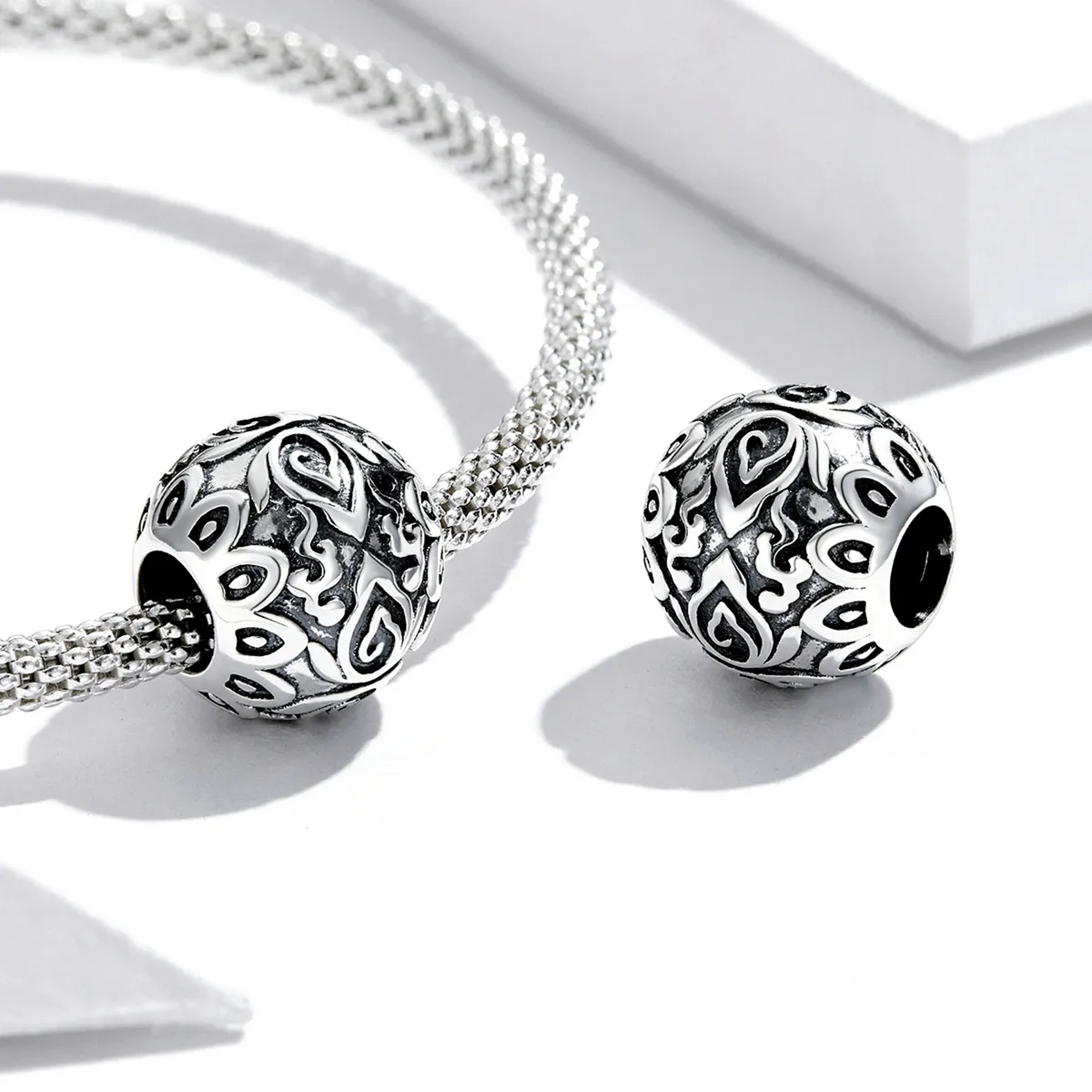 Pandora Style Sittende Buddha og Lotus Charm - SCC2168