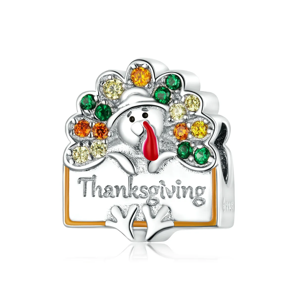 Pandora Style Thanksgiving Kalkun Charm - BSC339