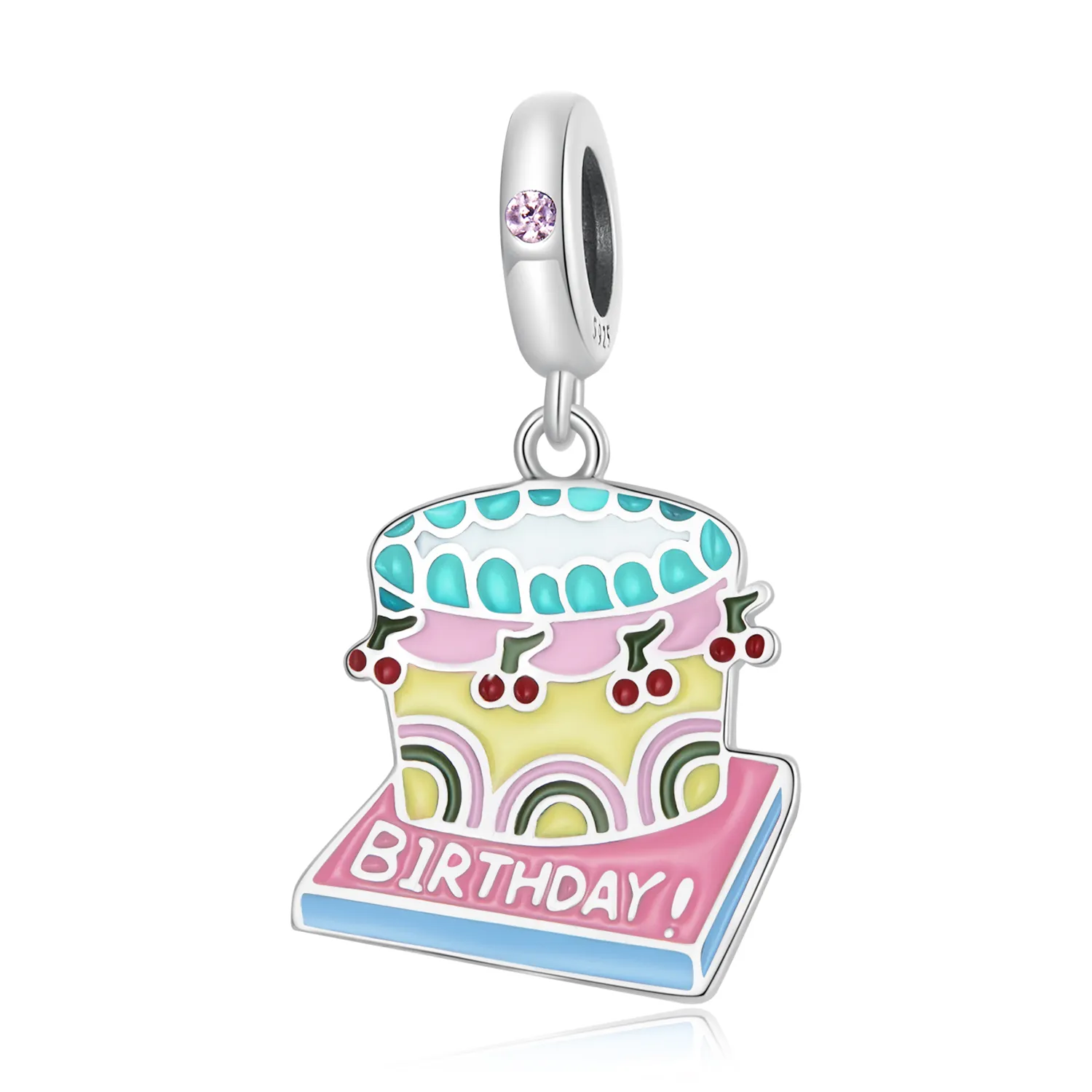 Pandora Style Cherry Cream Cake Dingle - SCC2230