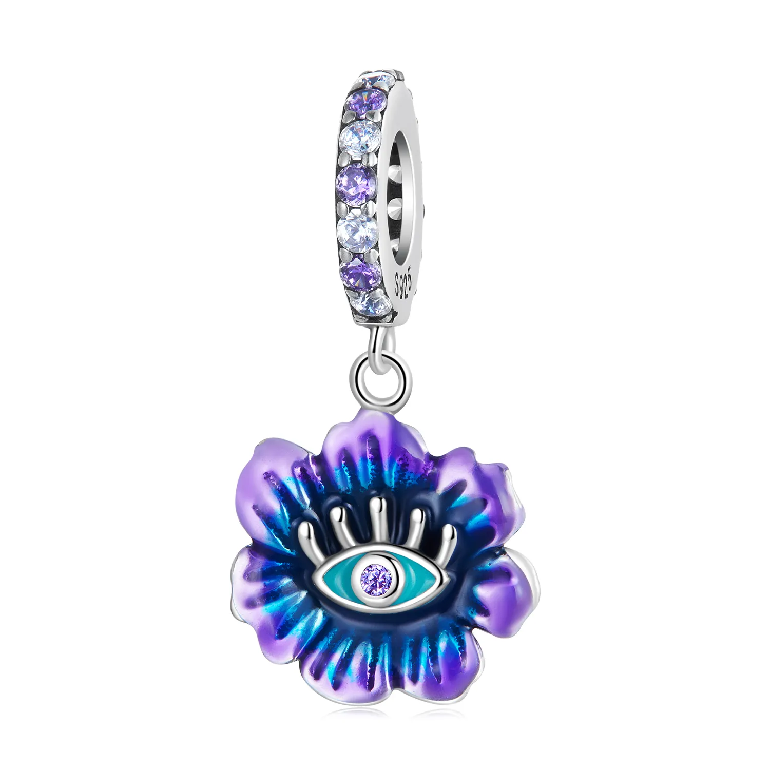 Pandora Style Devil Flower Dingle - SCC2373