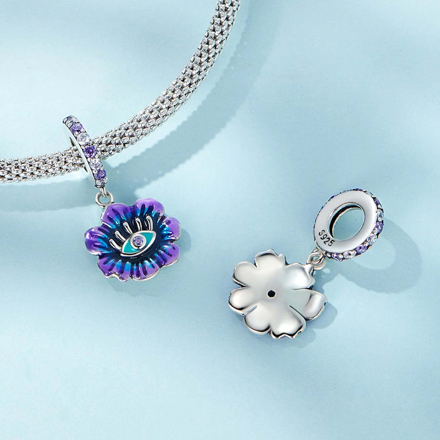 Pandora Style Devil Flower Dingle - SCC2373