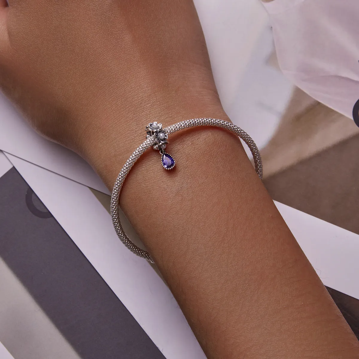 Pandora Style Klassisk Vanndråpe Dangle - SCC2180