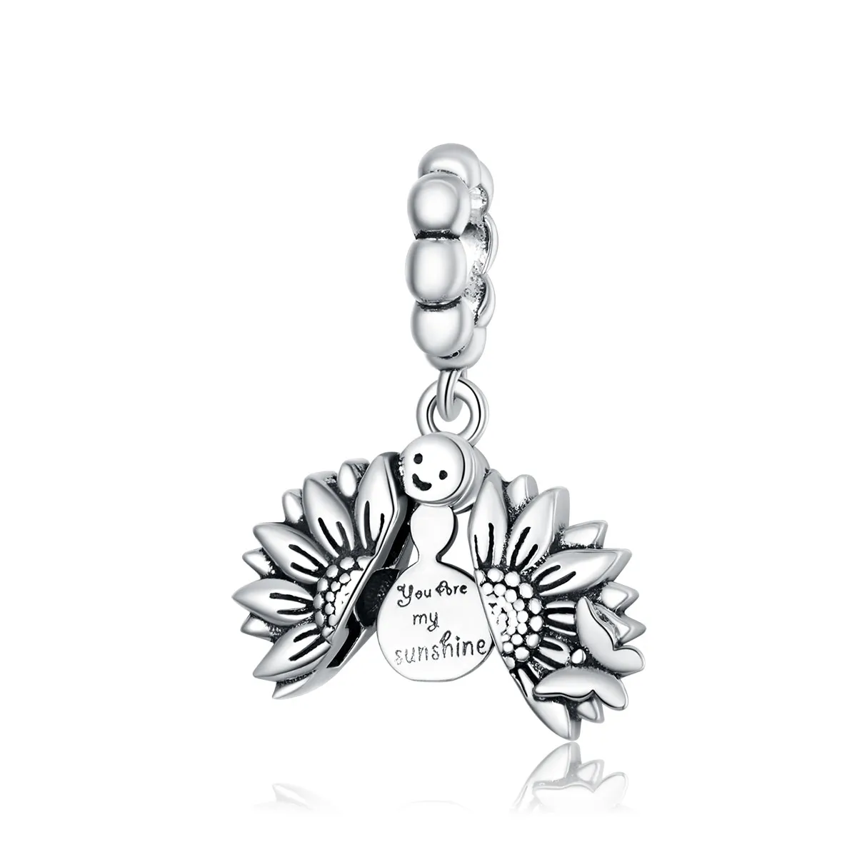 pandora style smiling sunflower dingle scc1661