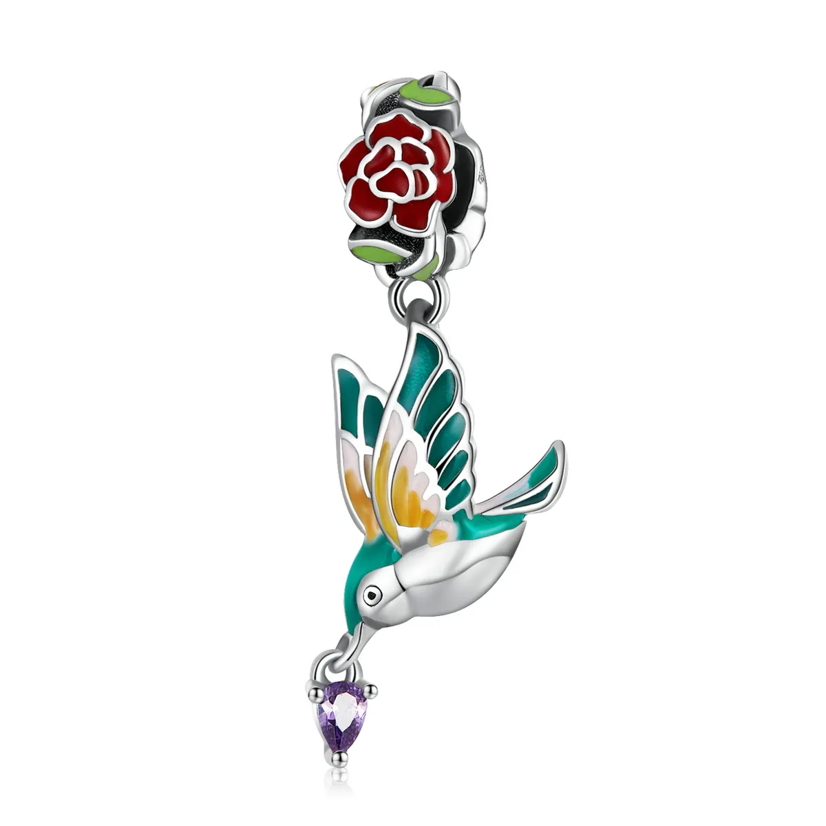pandora stil blomster og fugler dingler scc2195
