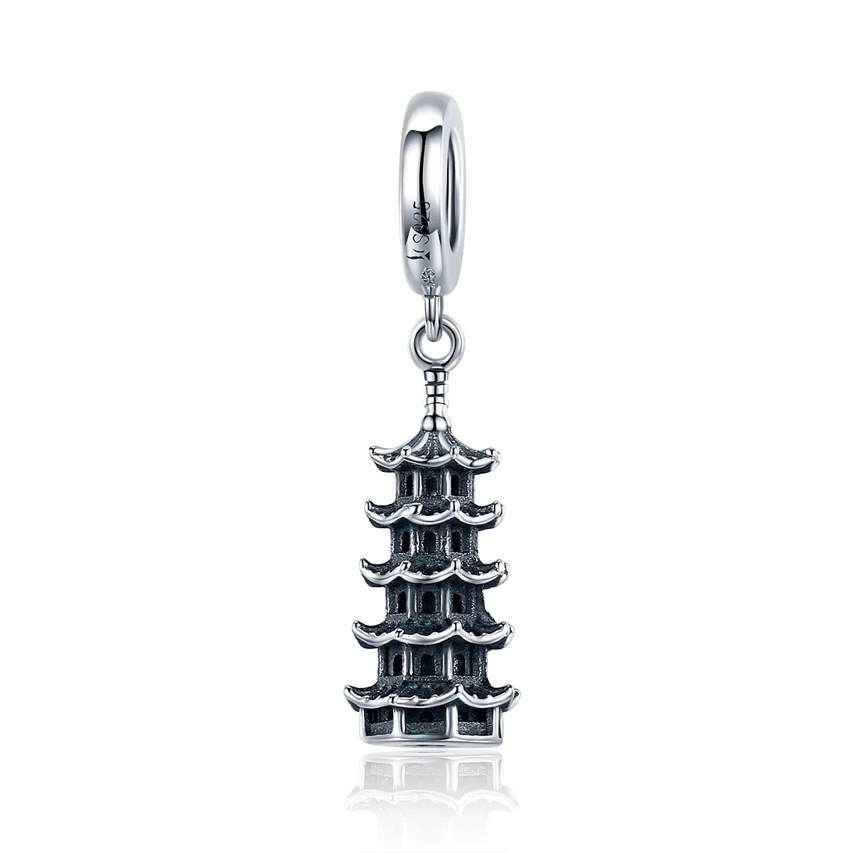 pandora stil kinesisk tårn dangle scc1544