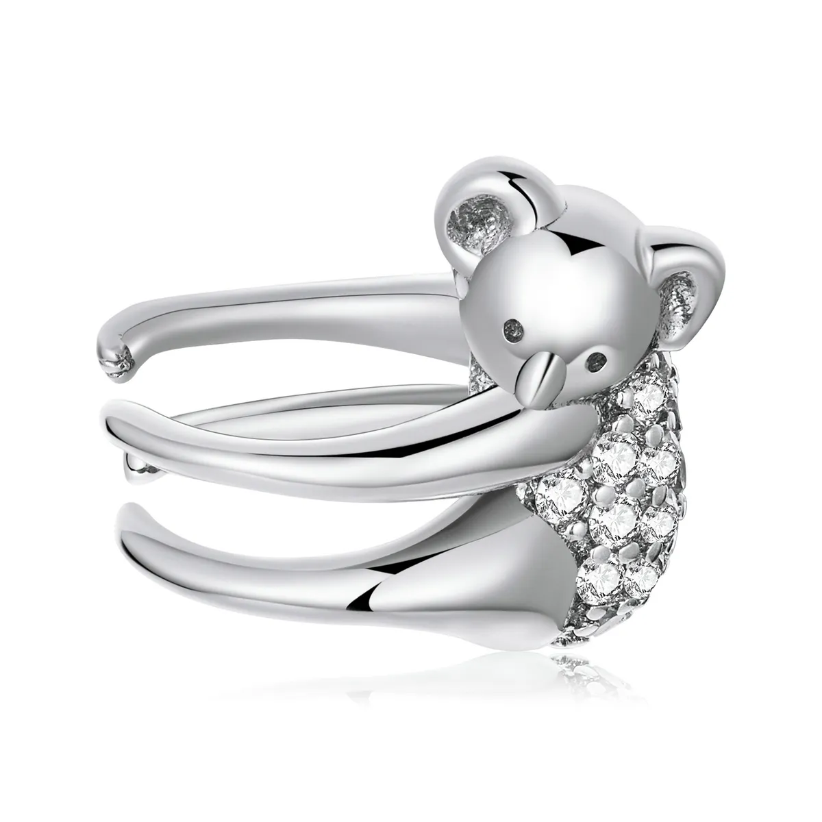 pandora style koala øreklips sce1338