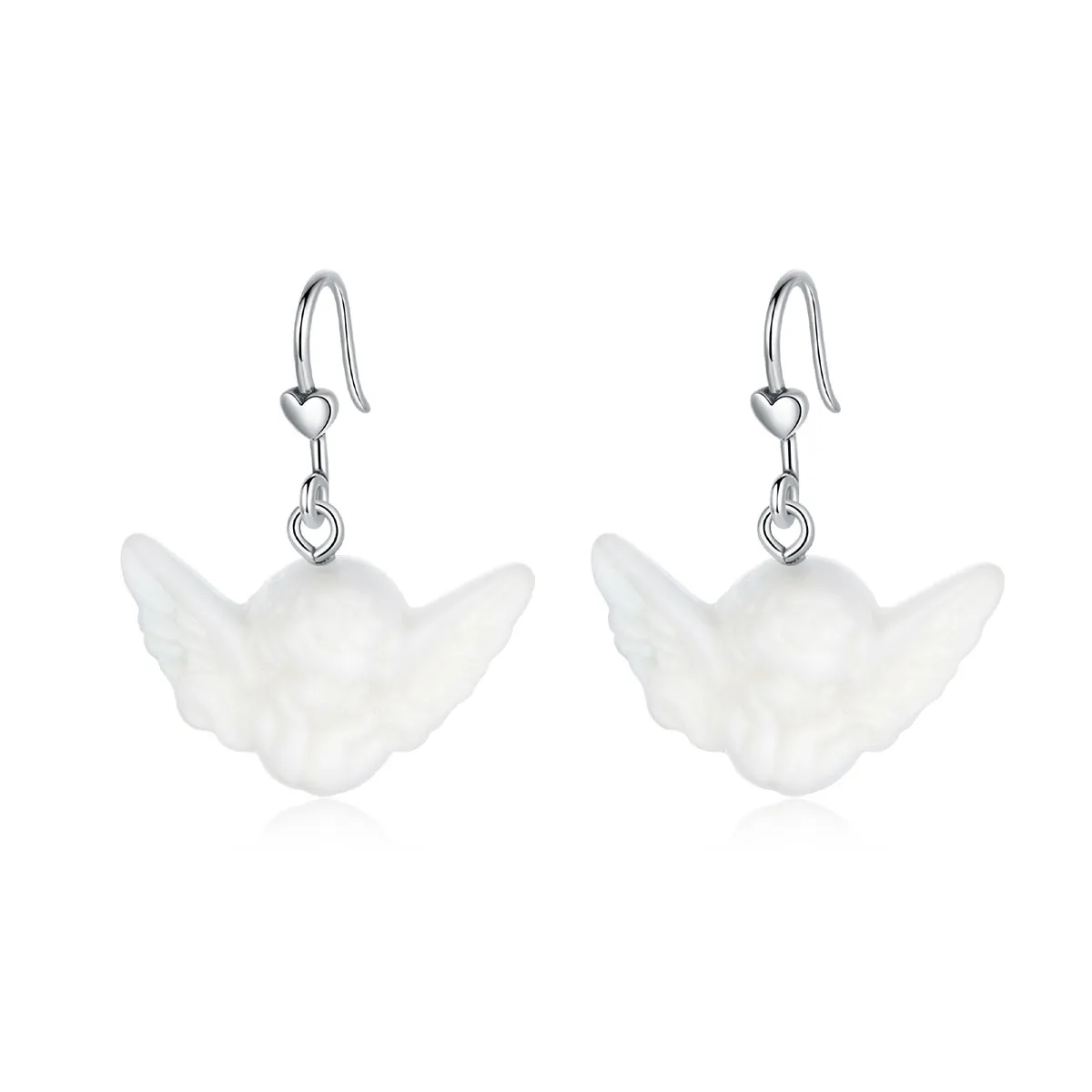 pandora style little angel hengende øredobber sce944