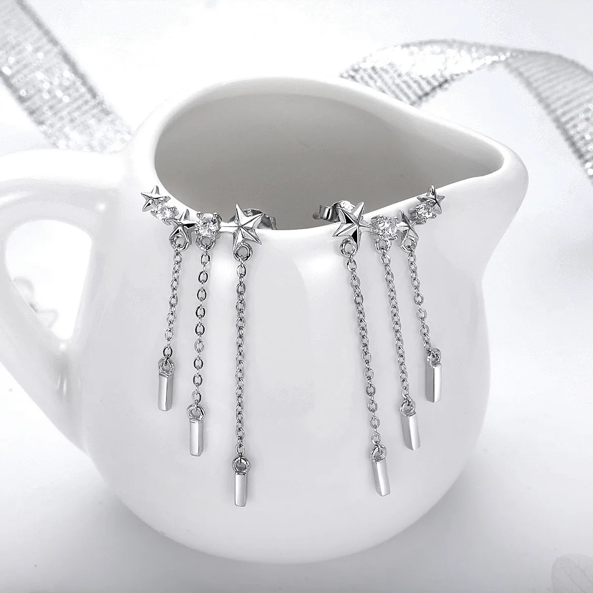 Pandora Style Meteor Love hengende øredobber - SCE399