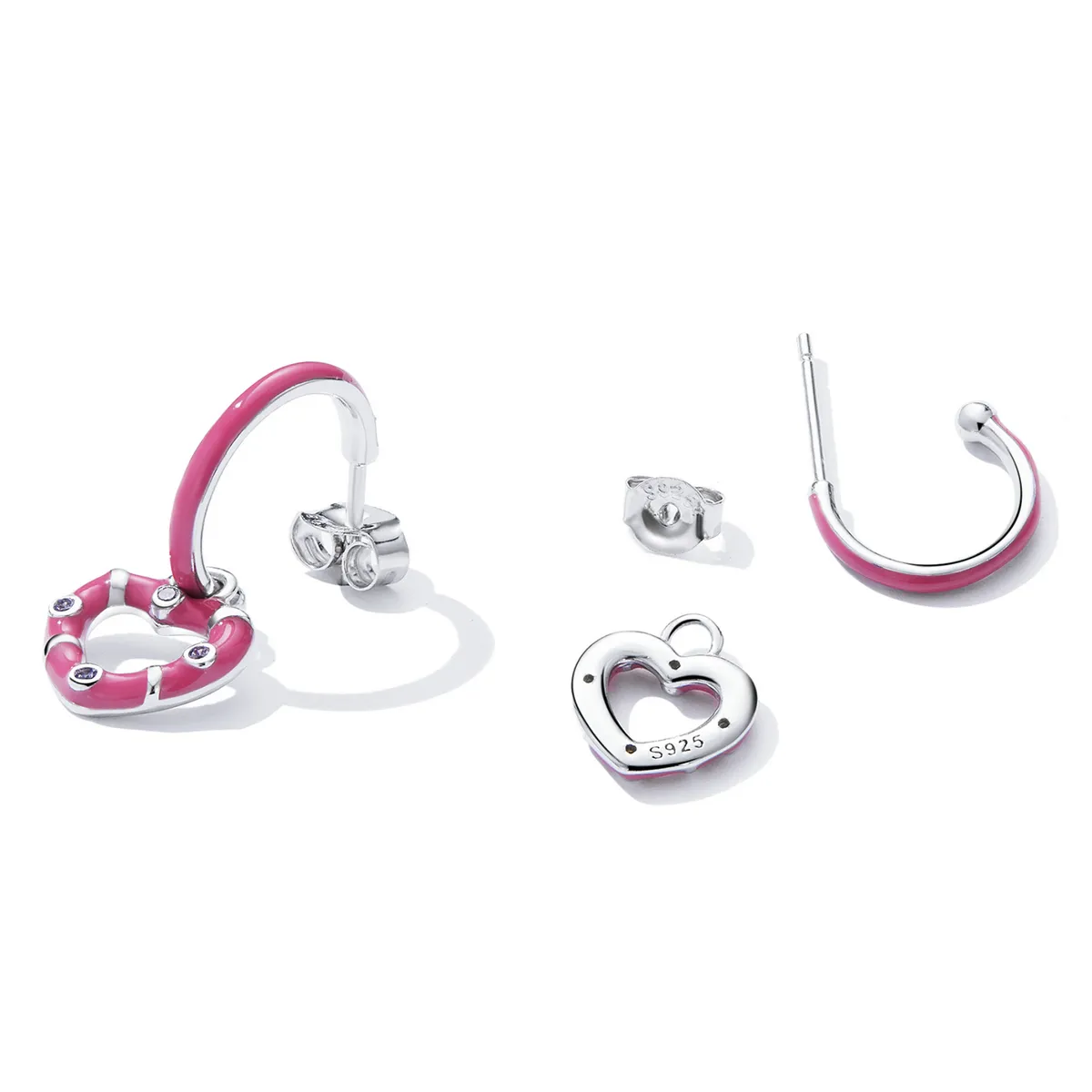 Pandora Style Simple Love Hengende øredobber - BSE596