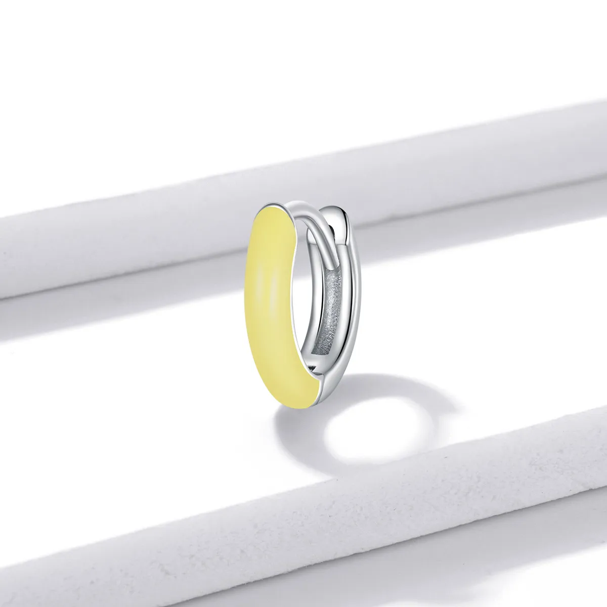 Pandora Style Little Yellow Hoop øredobber - BSE488-YE
