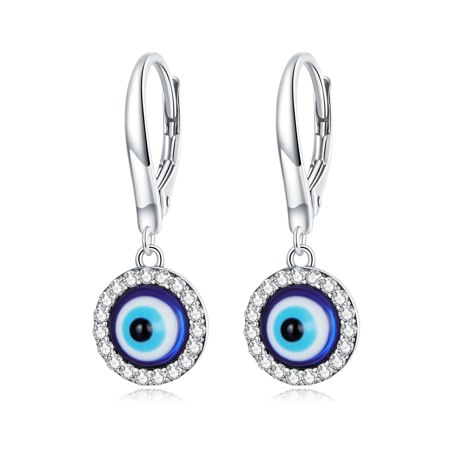 pandora style resin devil eye hoop øredobber bse638