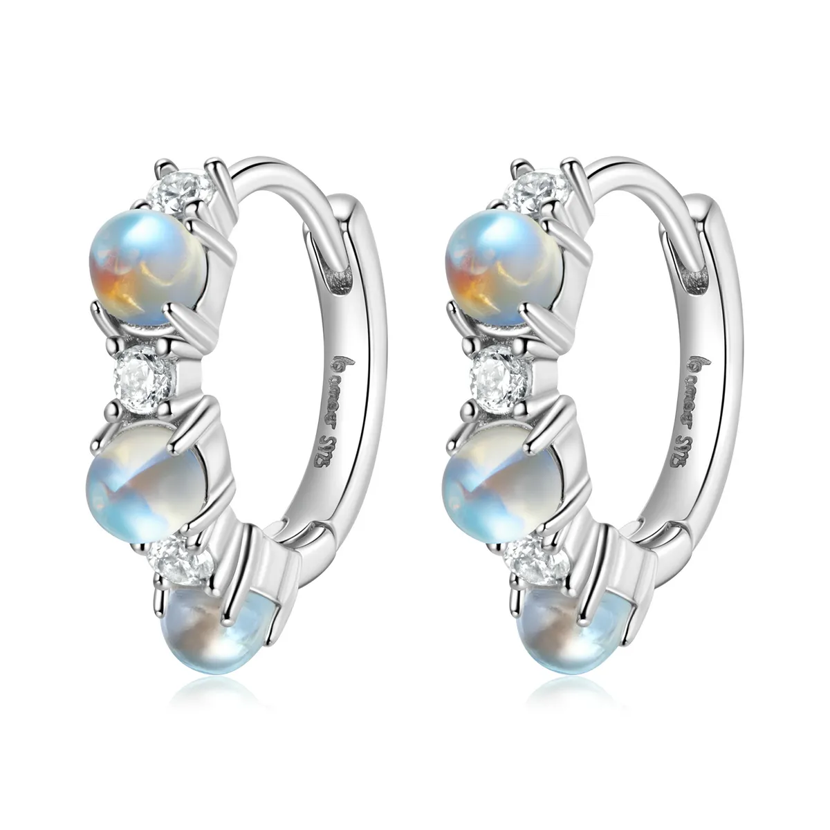 pandora style simple hoop øredobber bse532
