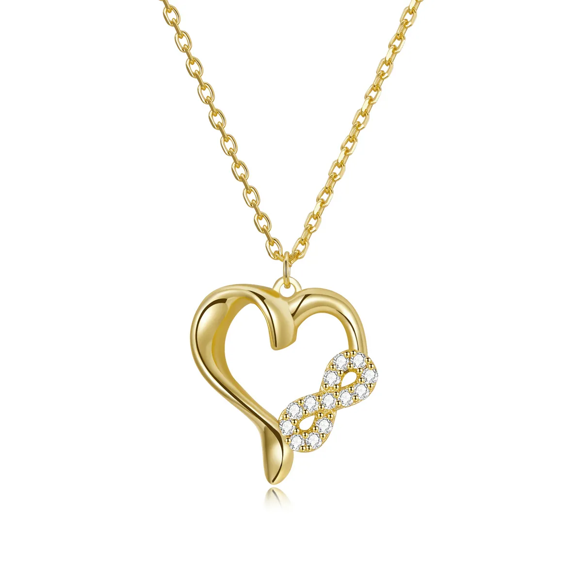 pandora style infinite love halskjede bsn236