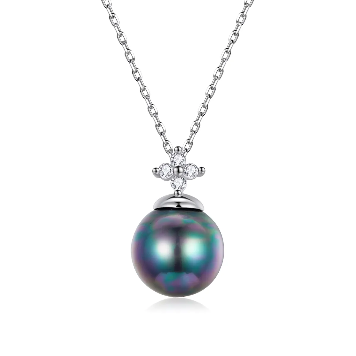 pandora style shiny beads halskjede bsn226