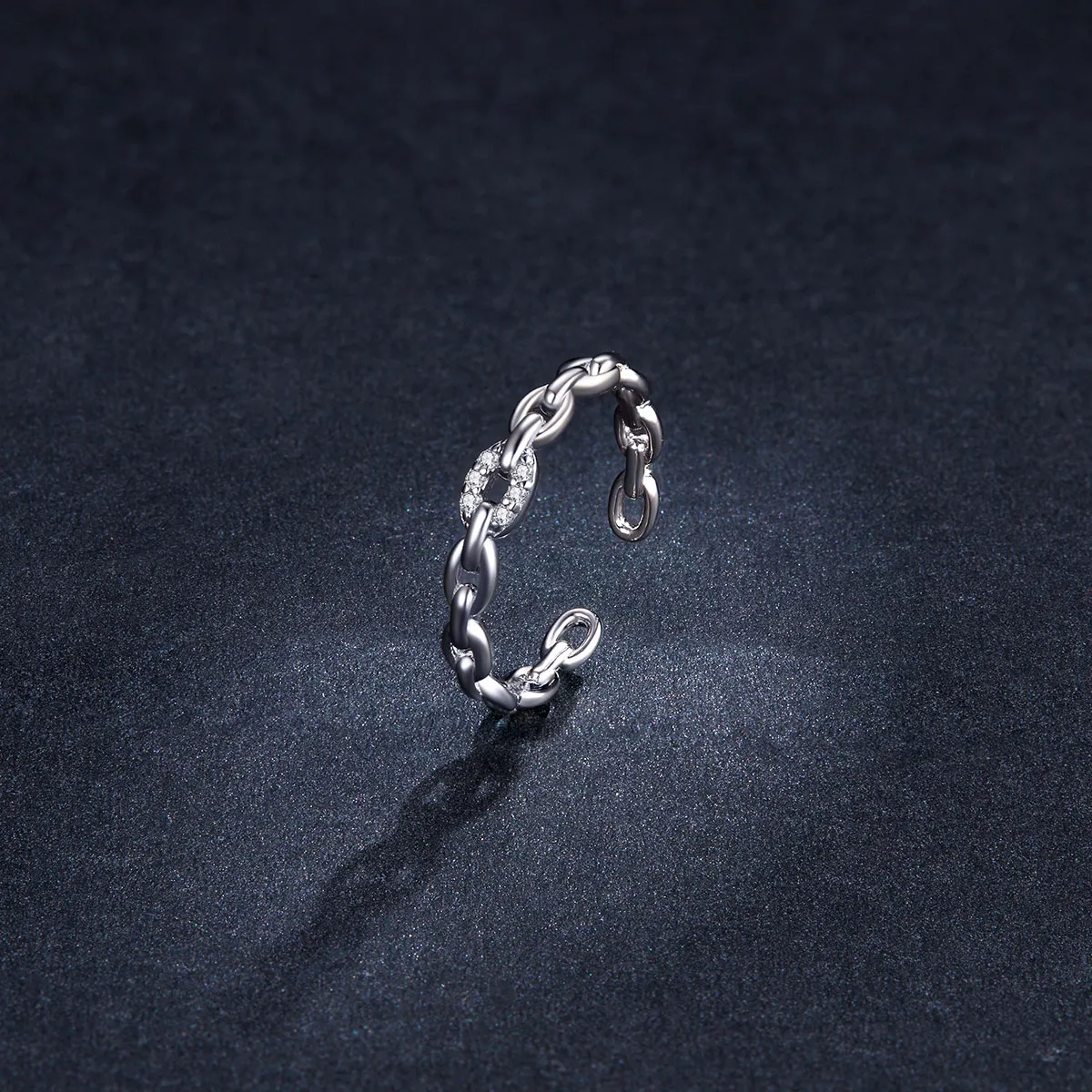 Pandora Style geometrisk kjede åpen ring - BSR145