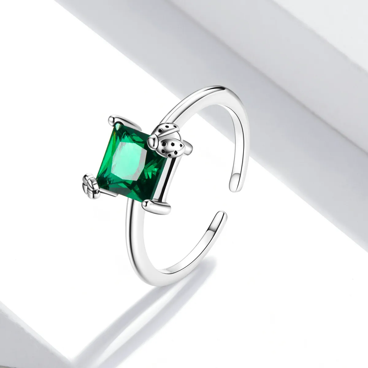 Pandora Style Grønn Zirkonium Åpen Ring - SCR754