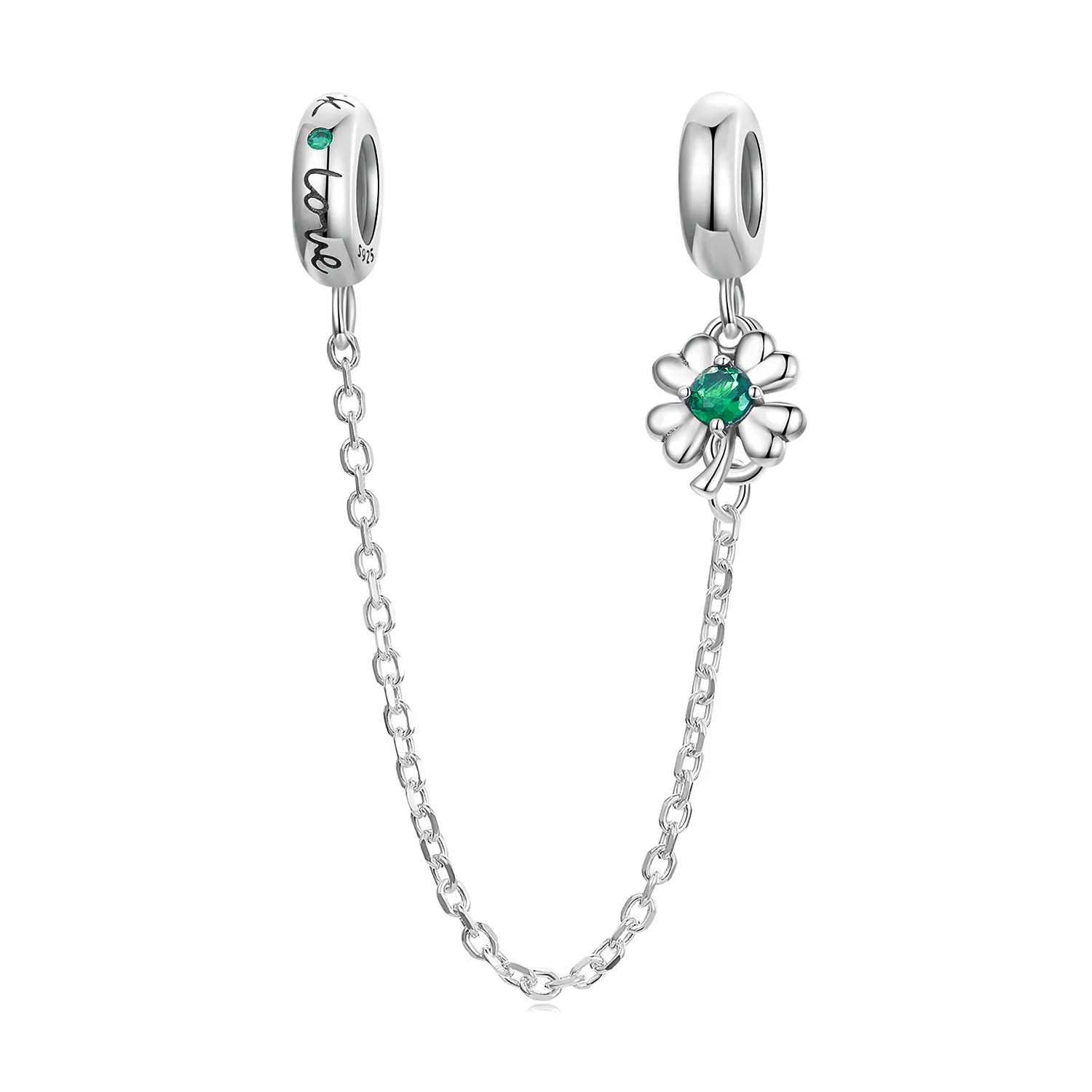 pandora style firkløver sikkerhetskjede scc2372