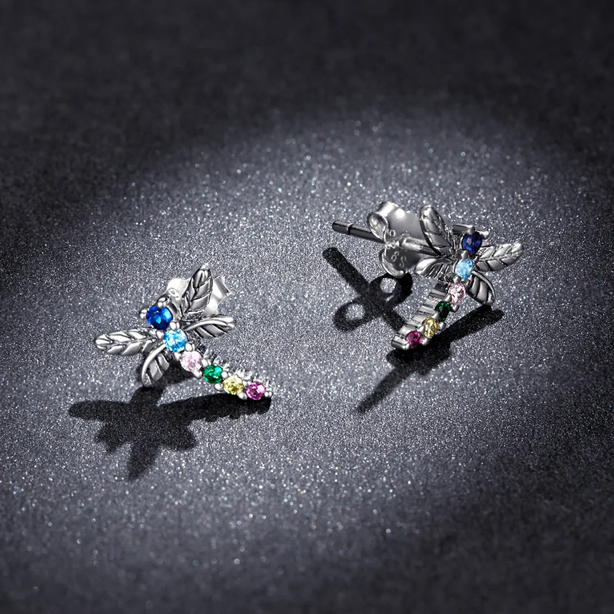 Pandora Style fargerike øyenstikker øredobber - BSE515