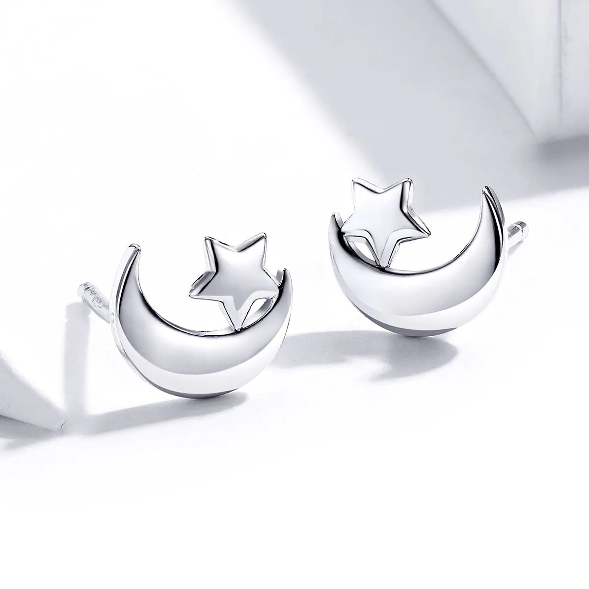 Pandora Style Moon and Stars ørepynt - SCE726