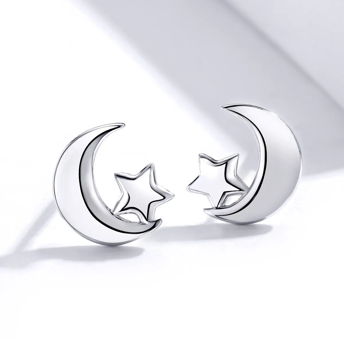 Pandora Style Moon and Stars ørepynt - SCE726