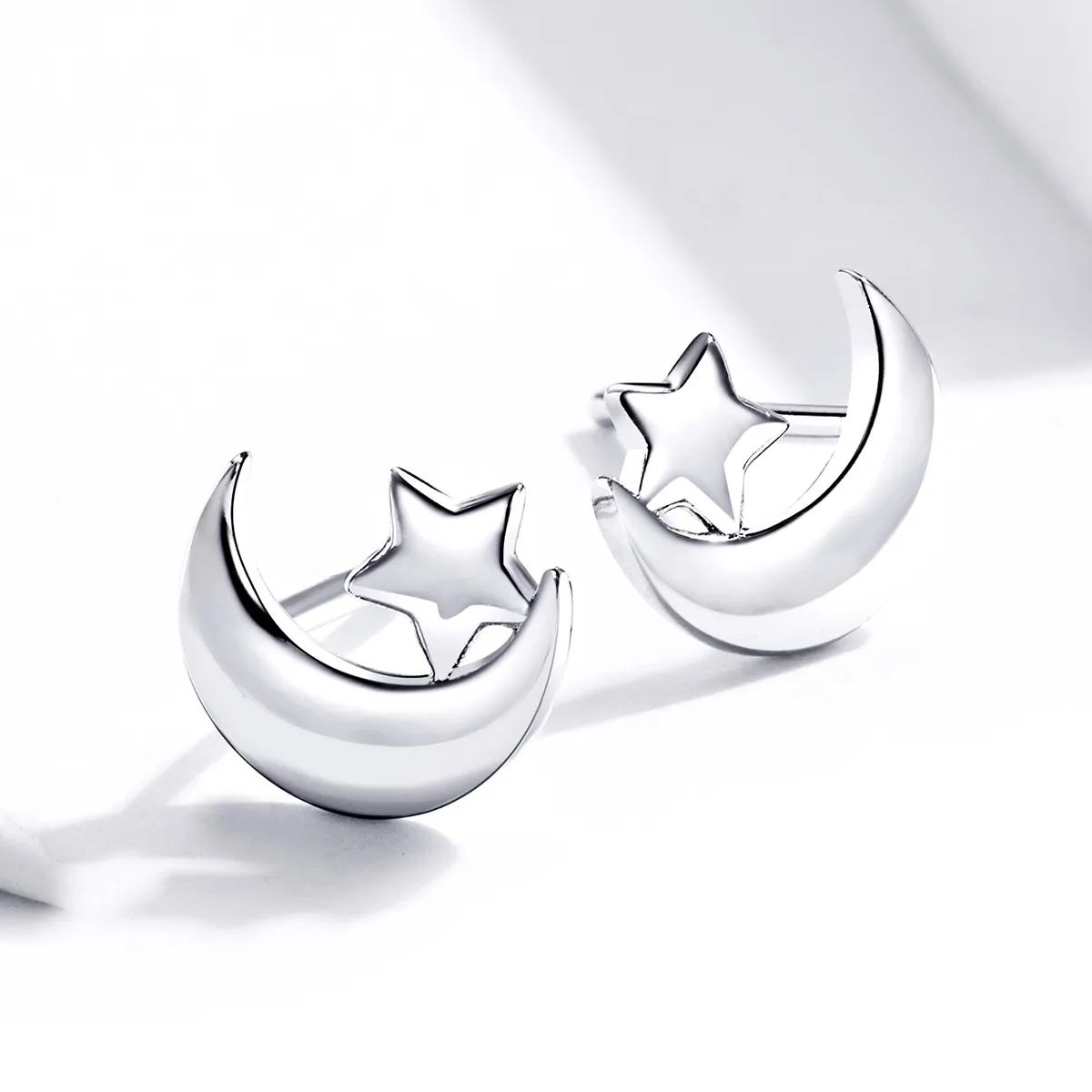 Pandora Style Moon and Stars ørepynt - SCE726