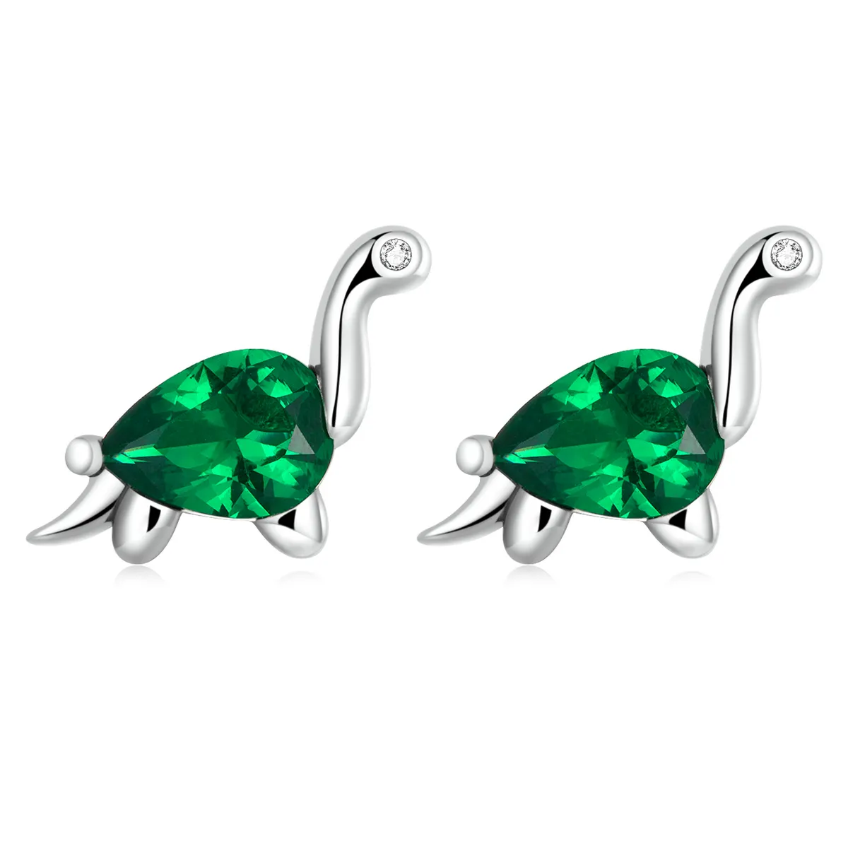 pandora style morsomme dinosaur stud øredobber sce1379