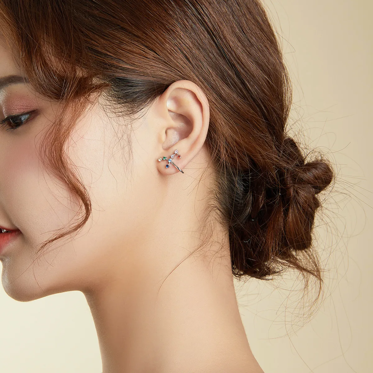 Pandora Style Star Track Stud øredobber - BSE457