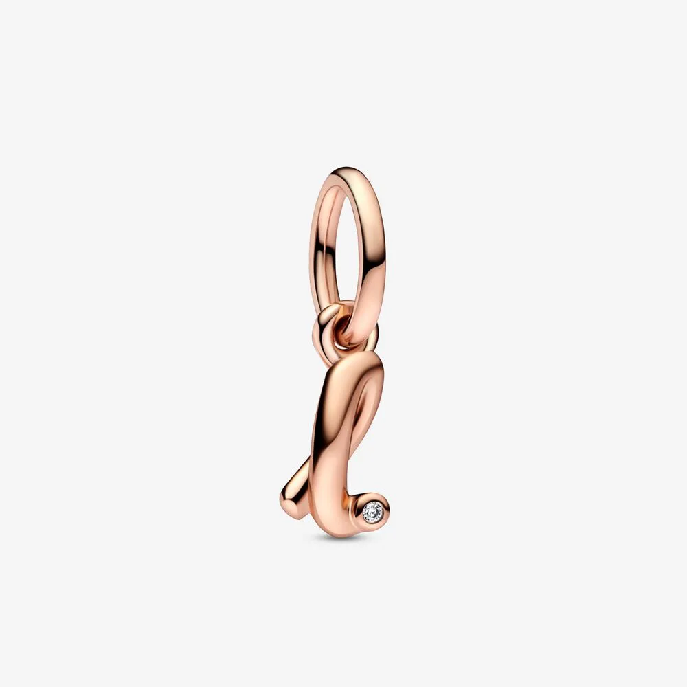 Pandora Bokstaven l Håndskrift Alfabet Hengende Charm - 782533C01