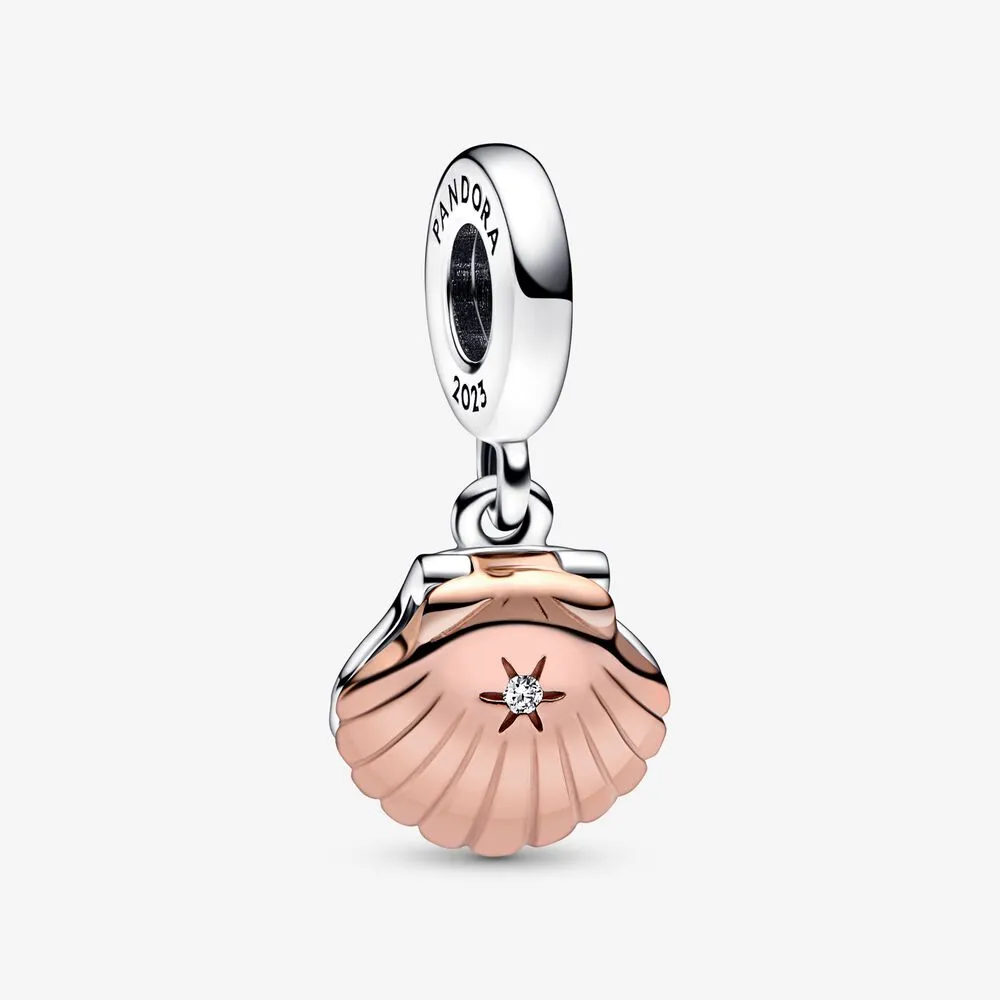 pandora club 2023 skjell og behandlet ferskvannskulturperle hengende charm 782449c01