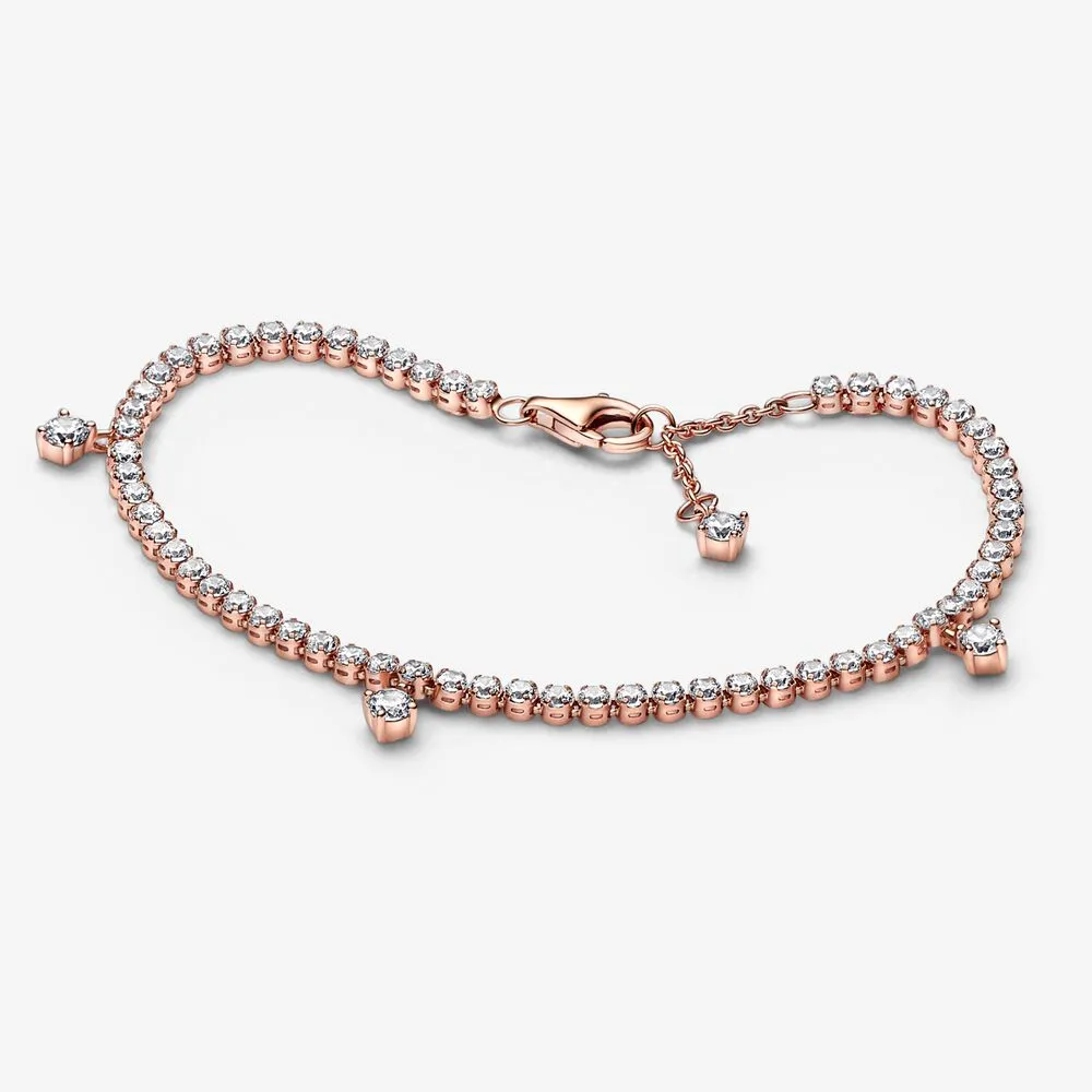 pandora funklende dråper tennisarmbånd 582401c01
