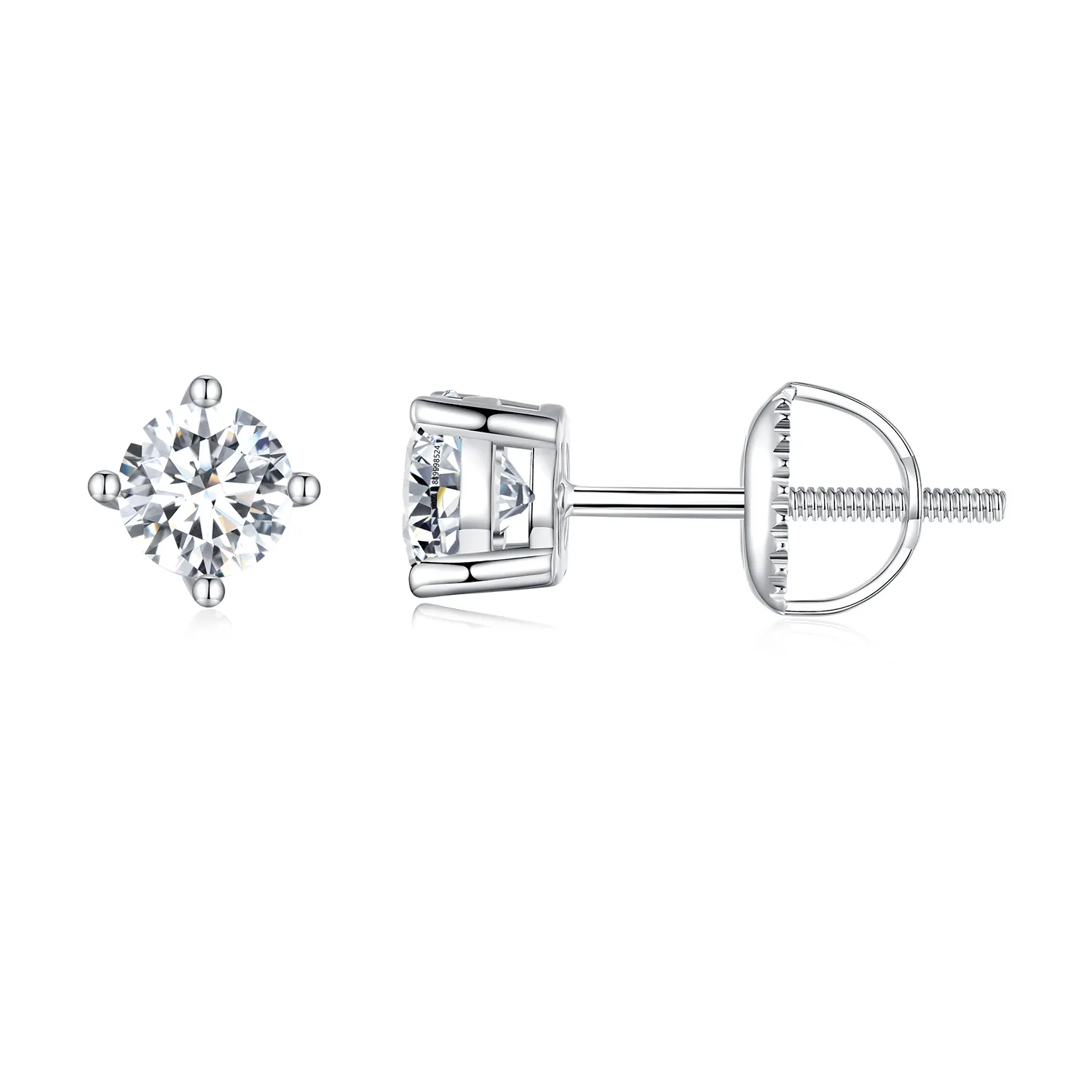 pandora style 05 karat fireklo moissanite øredobber mse003 s