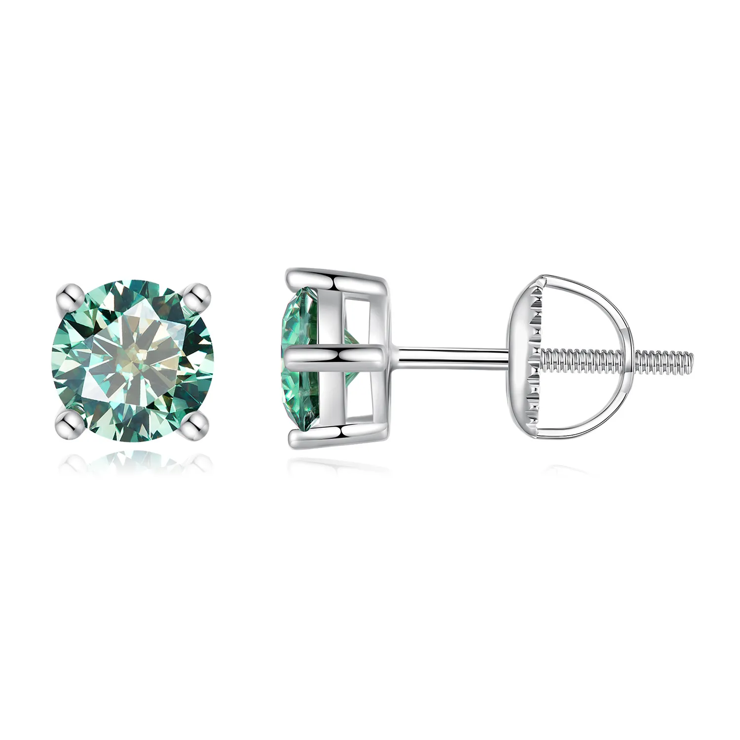 pandora style 05 karat fireklo moissanite ørepynt mse003 cfs