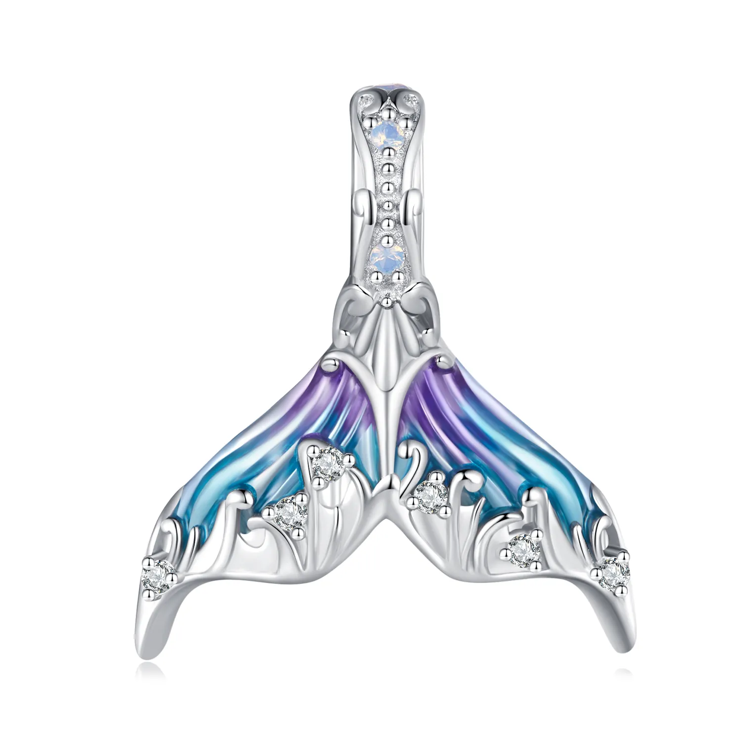 pandora style mermaid tail charm bsc876