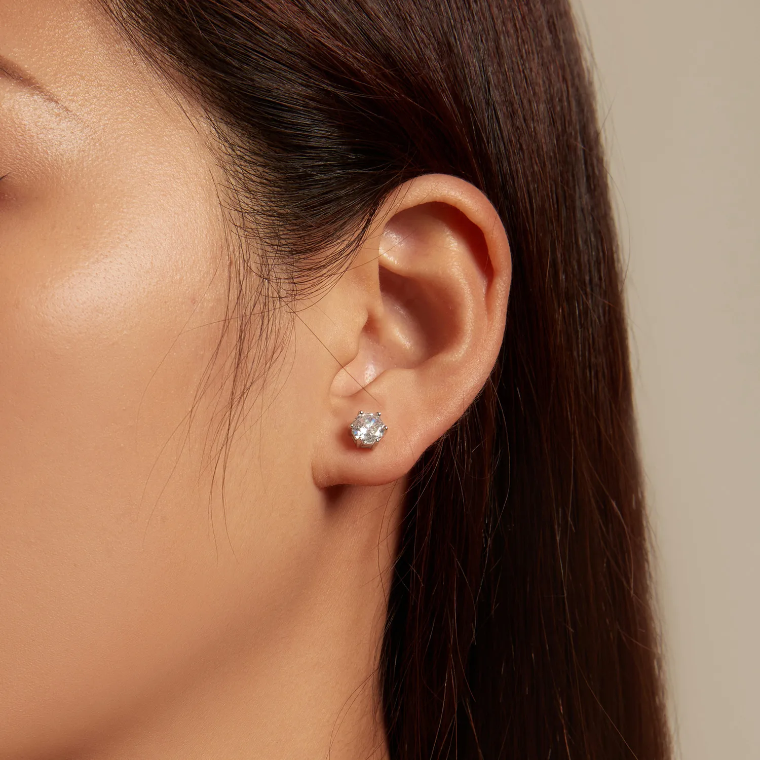 Pandora Style skinnende sirkon øredobber - BSE615-6L