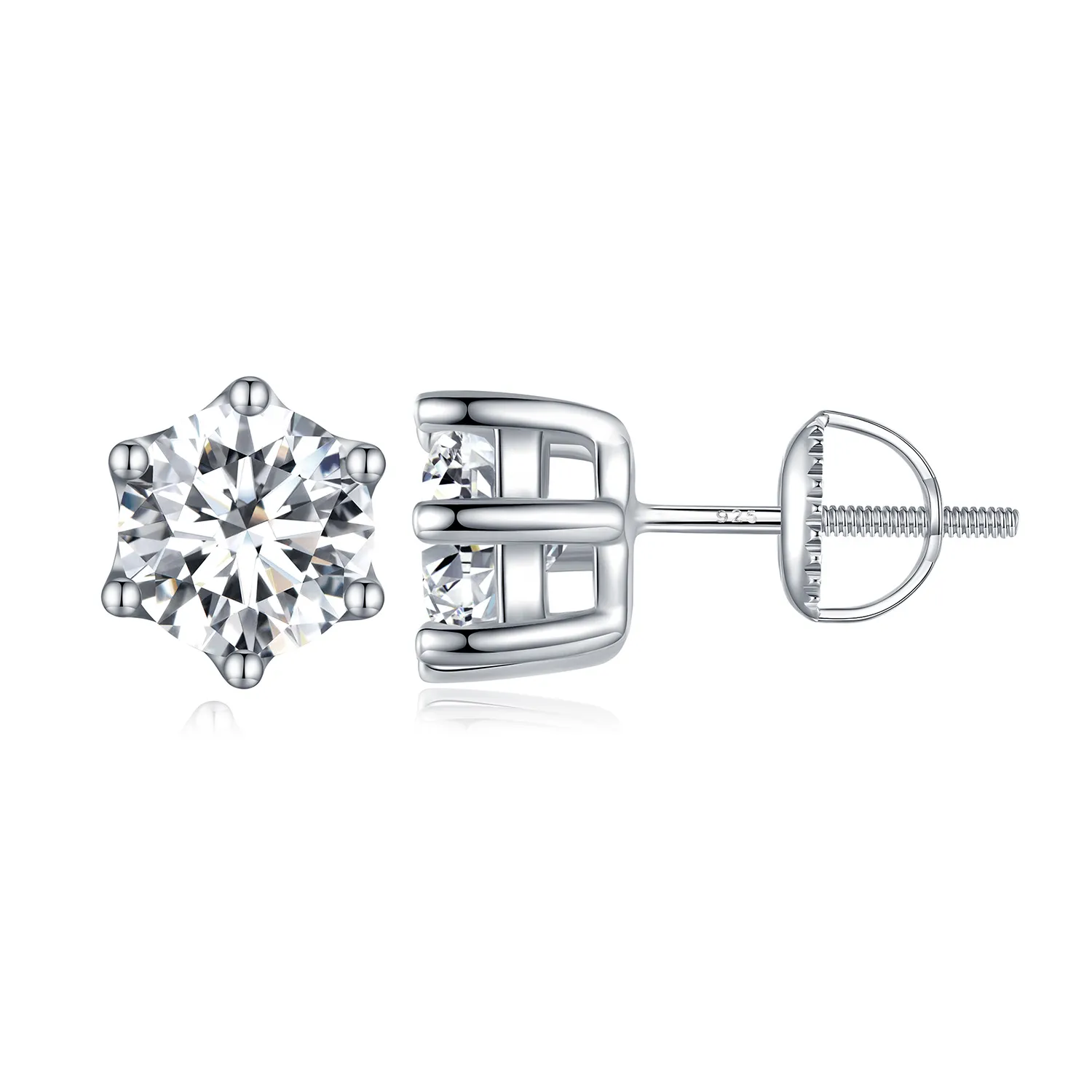 Pandora Style skinnende sirkon øredobber - BSE615-7L