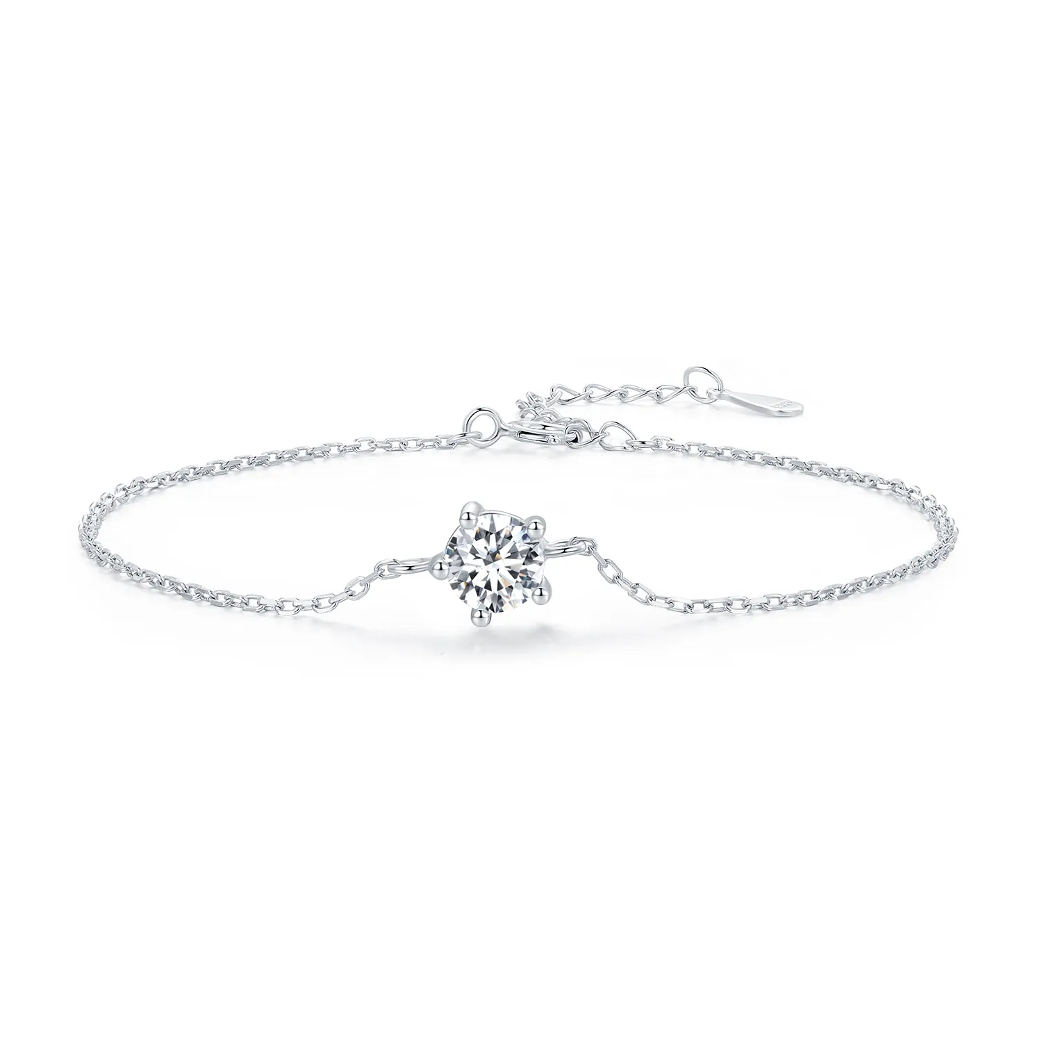 pandora style sparkle moissanite armbånd msb001